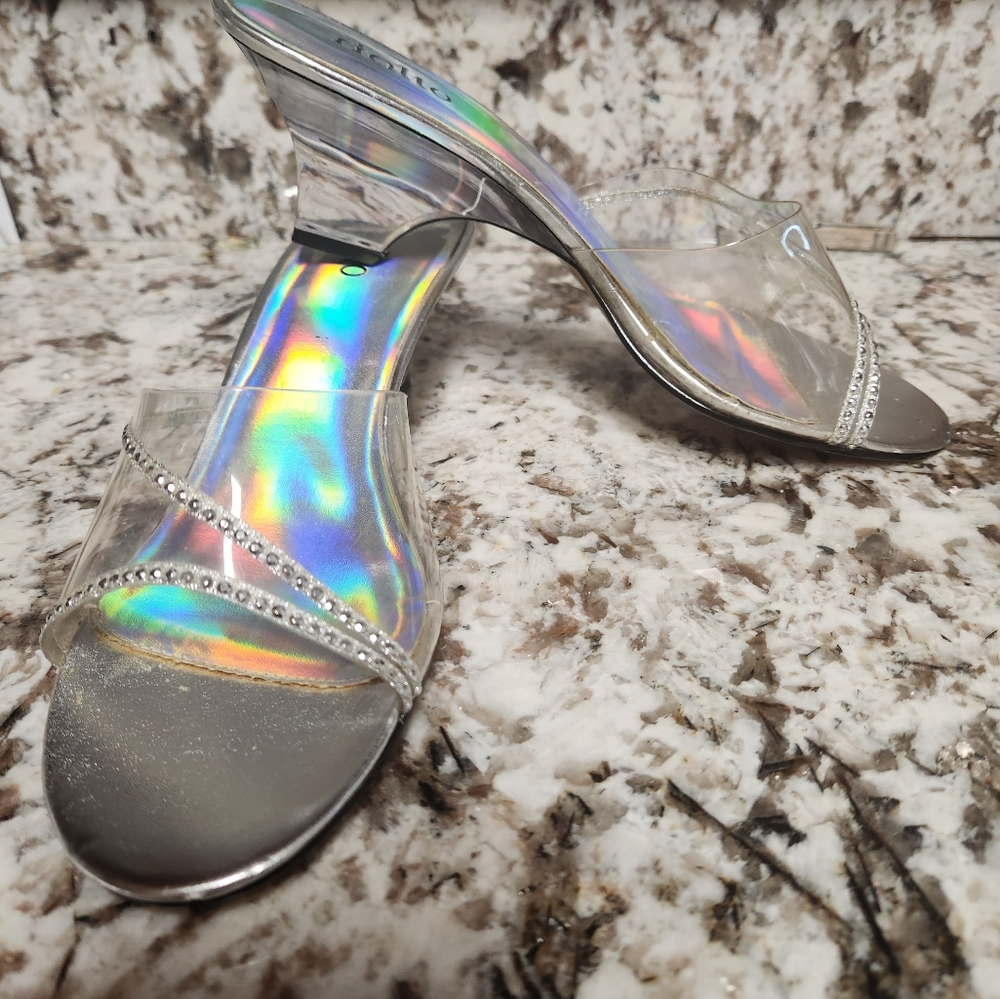 Clear Rhinestone Heels
